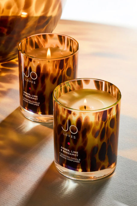 Jo Loves candles in mottled brown glass jars | Luxury List October 2024