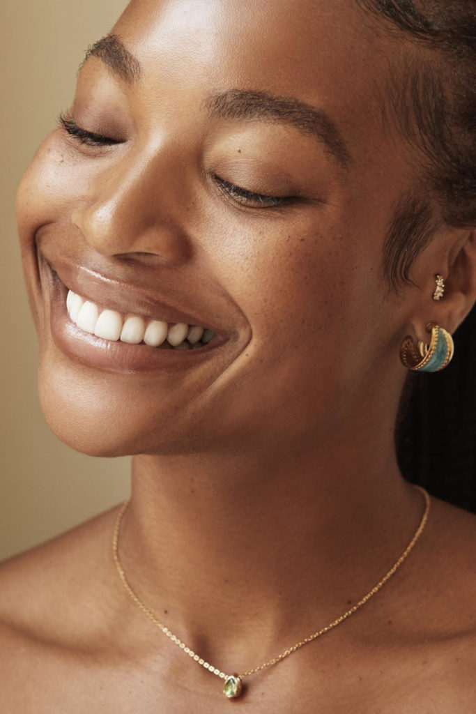 Woman smiling