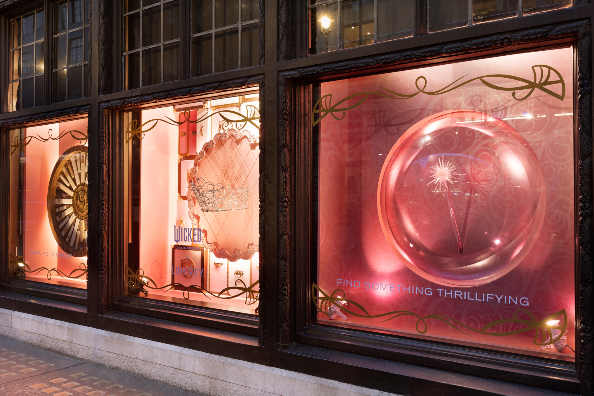 Pink shop windows