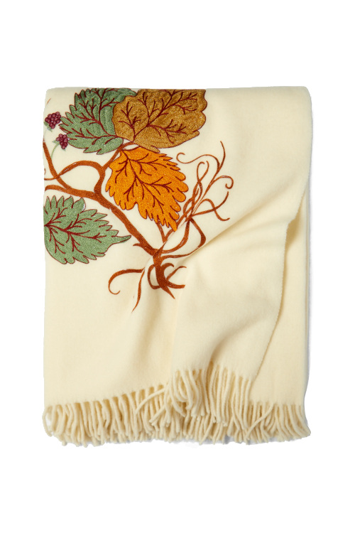 Embroidered blanket