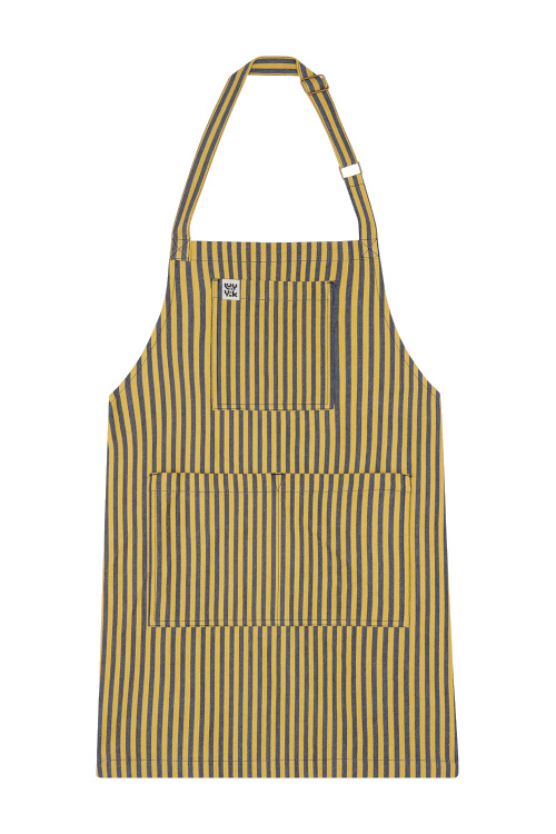 Yellow striped apron
