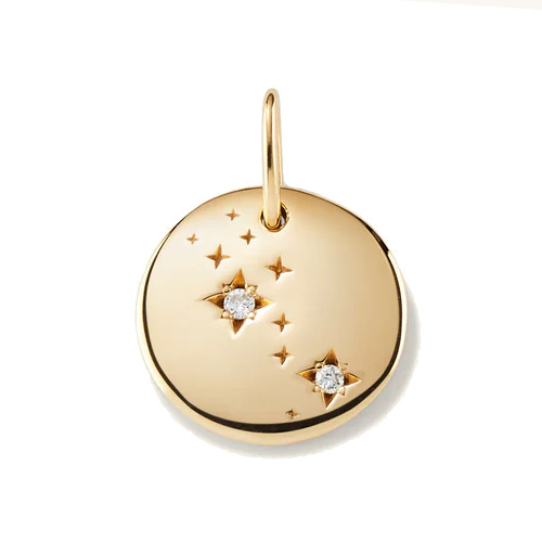 Gold pendant | scorpio star sign jewellery