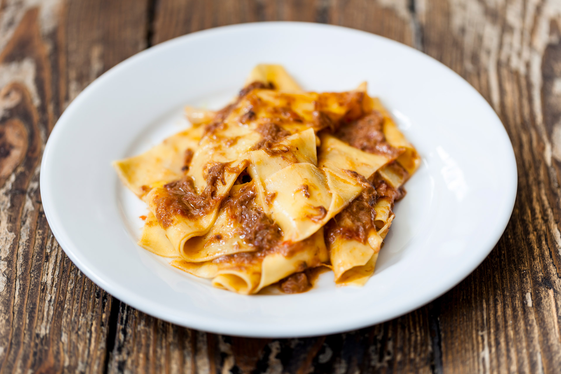 Pappardelle with beef shin ragu at Trullo