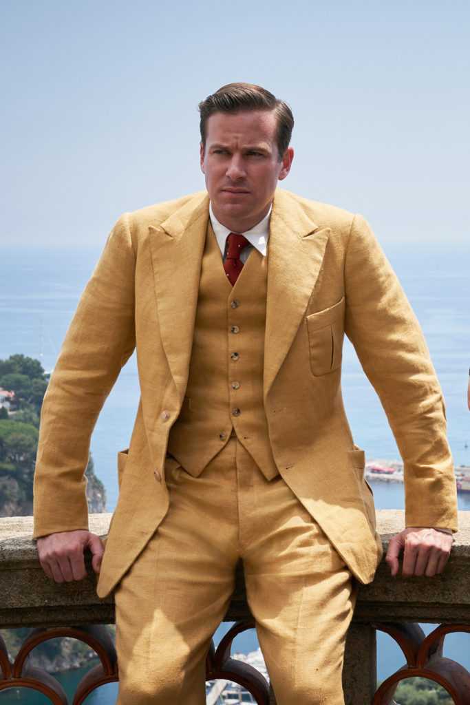 Armie Hammer as Maxim de Winter on the set of Rebecca (2020)