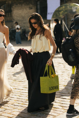 Woman with a cami cut