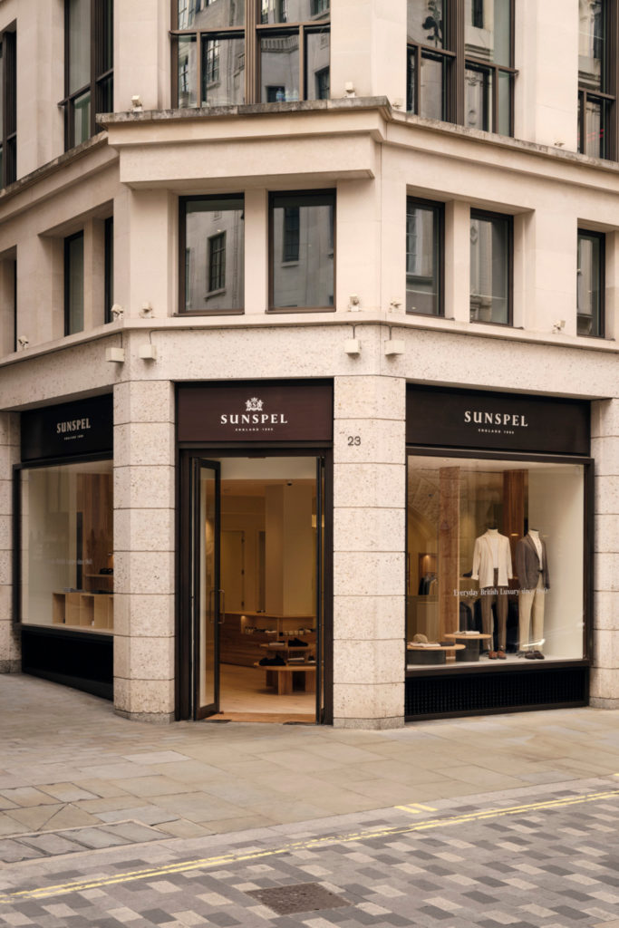 Sunspel Jermyn Street storefront