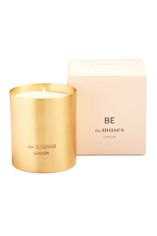 Gold candle with box