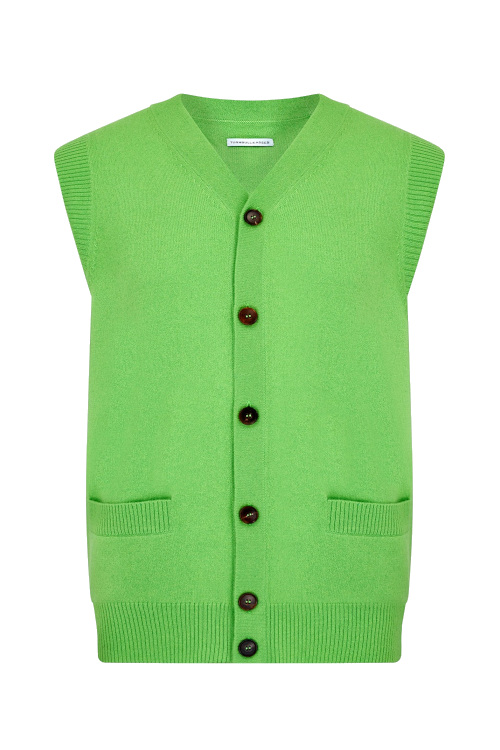 Green sweater vest | how to wear colour men