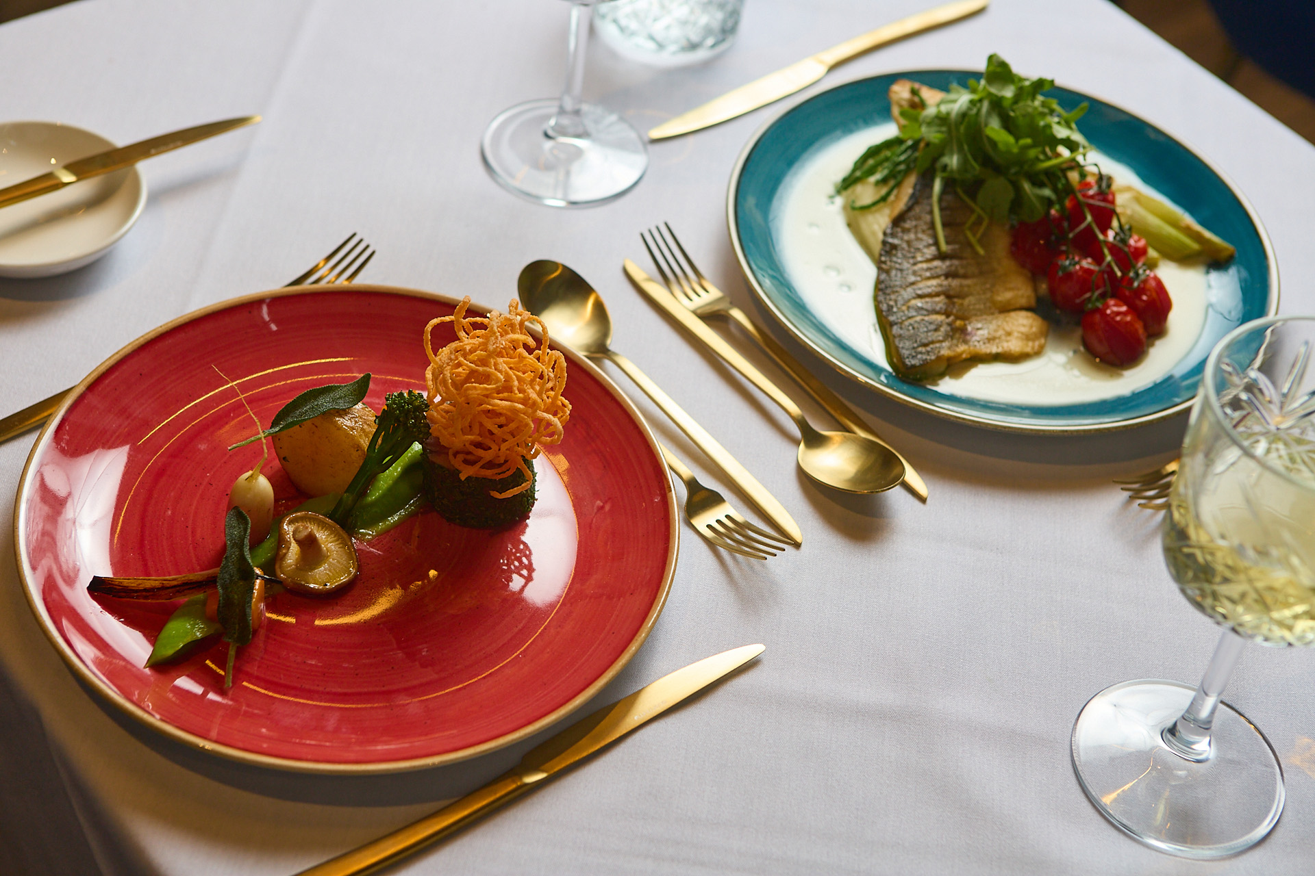 Two dishes at Dinner at the Hogwarts Table