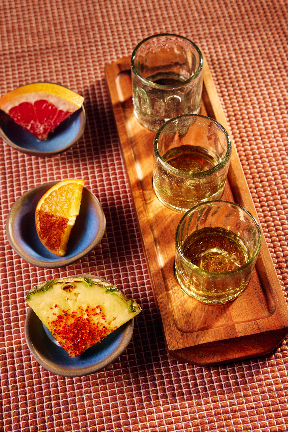 Tequila shots at Wahaca