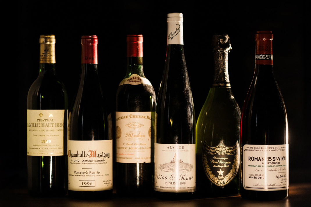 Bottles of wine