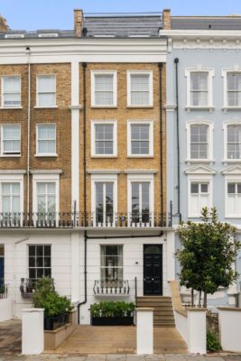 Exterior of Notting Hill townhouse with garden