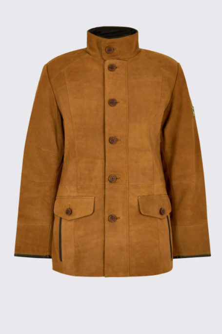 Dubarry Moore Leather Jacket in Tan