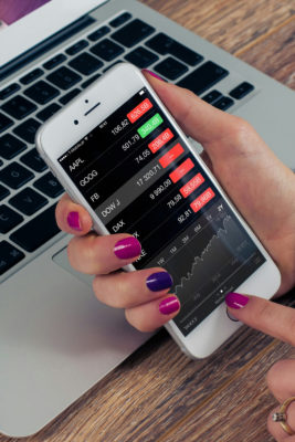 Trading on an iPhone