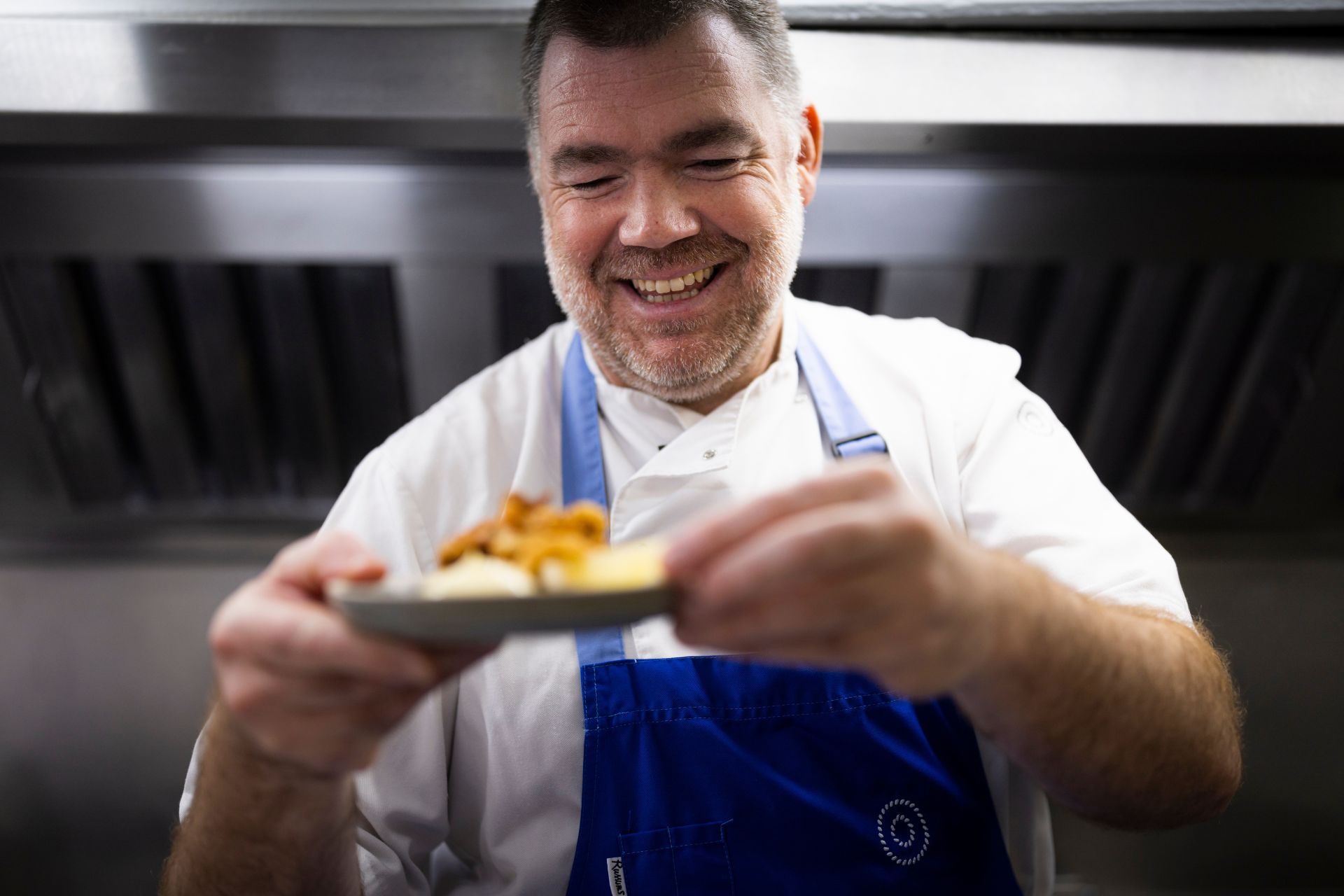 Nathan Outlaw in the kitchen