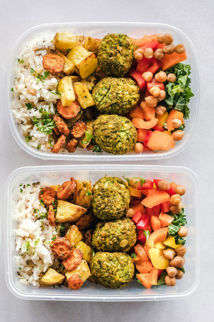 Meal prepped food
