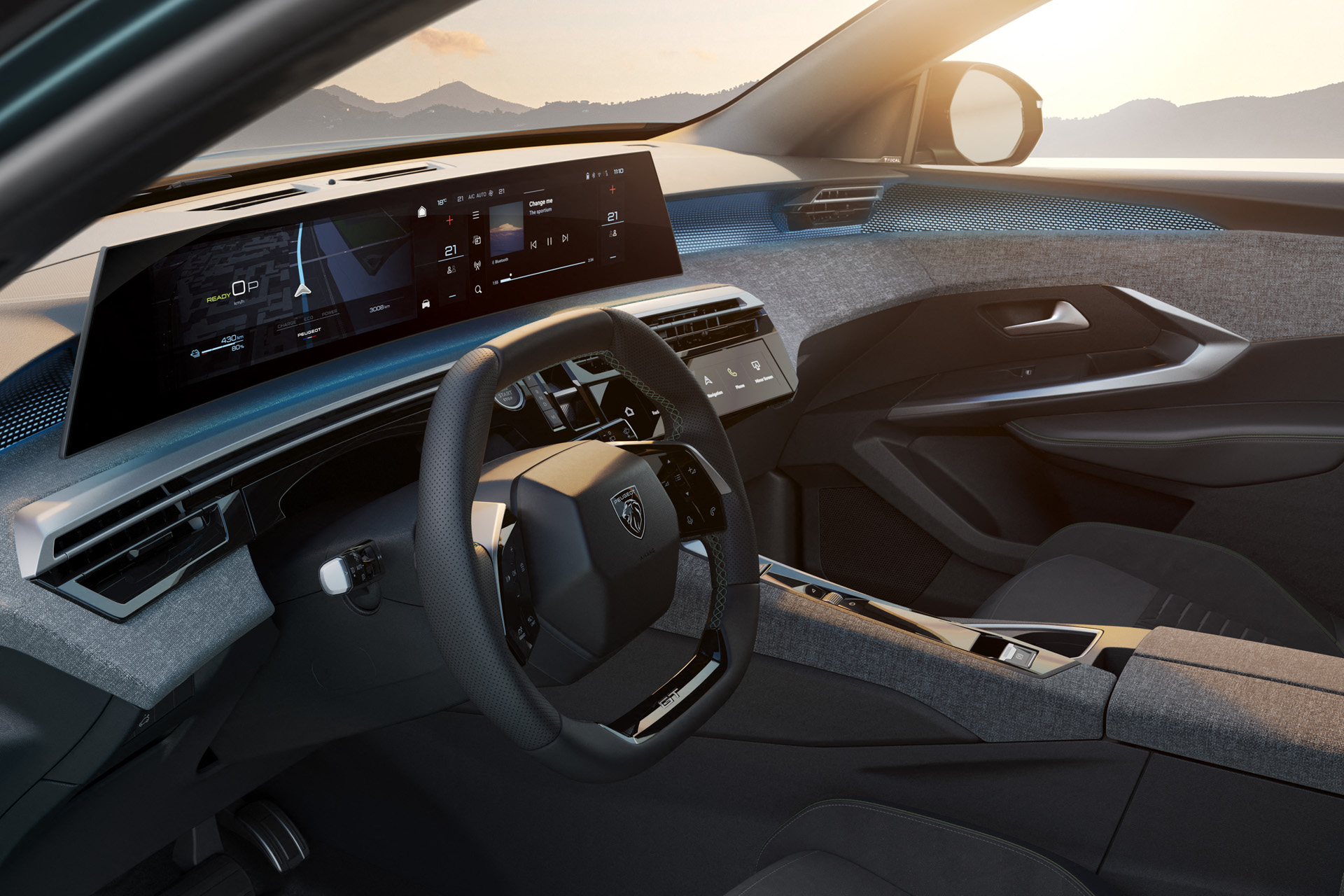 The steering wheel