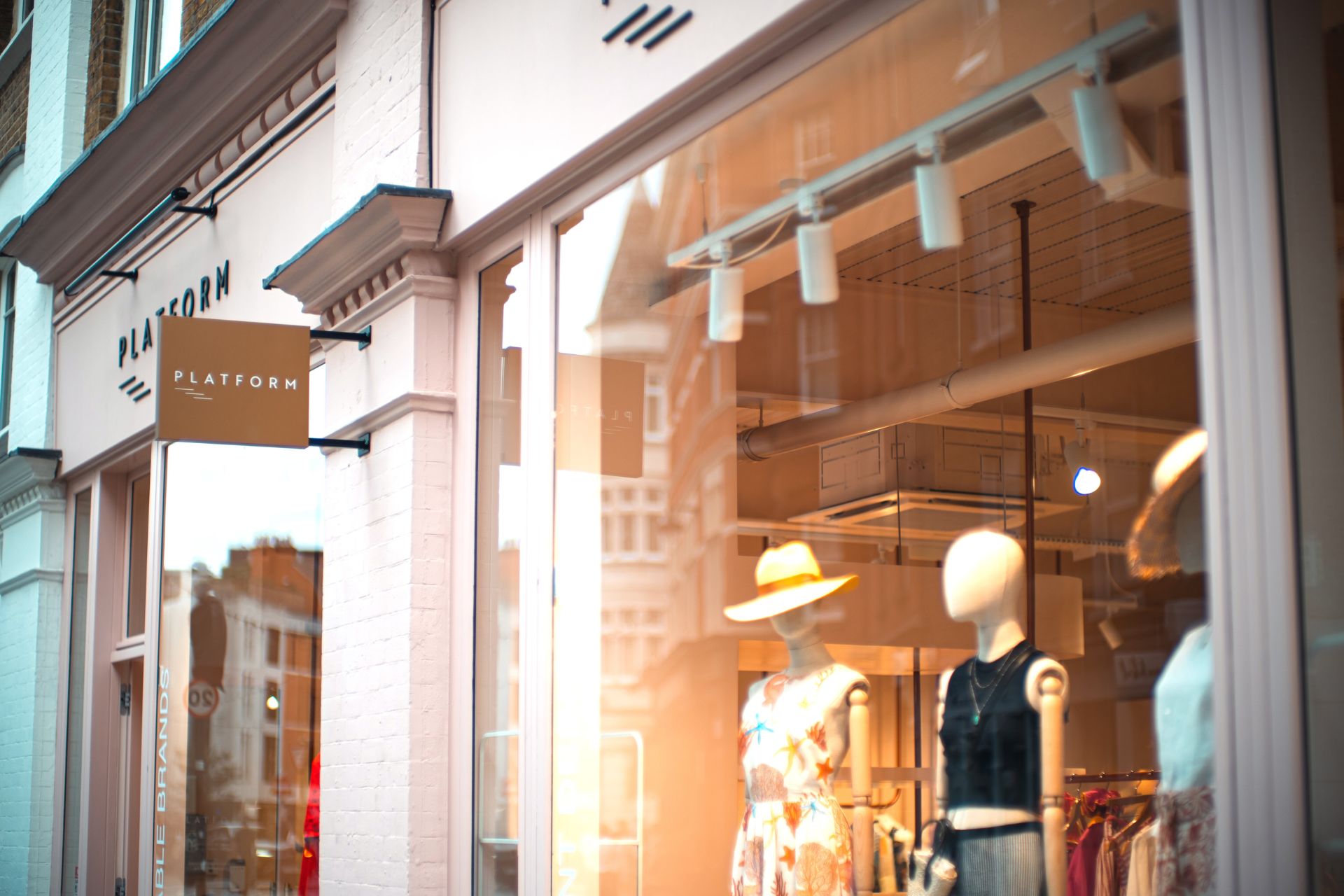 Exterior of clothes shop PLATFORM
