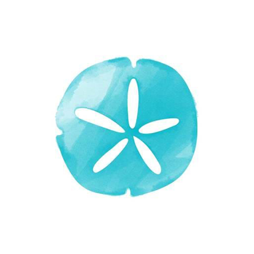 A blue sand dollar