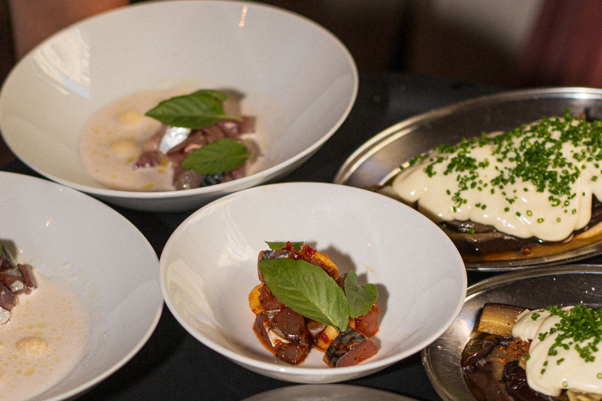 Plates of food