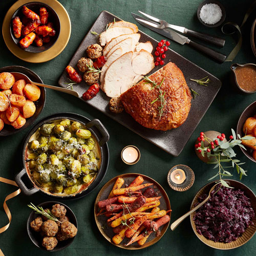 A Christmas roast dinner