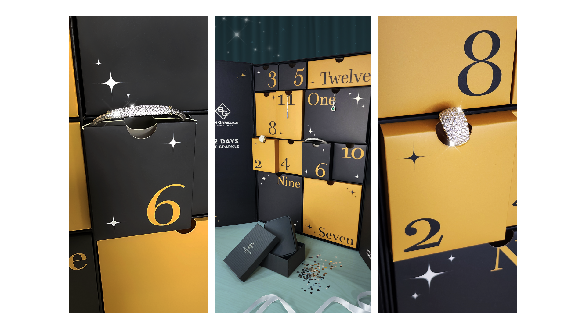 Close up shots of the Ben Garelick advent calendar