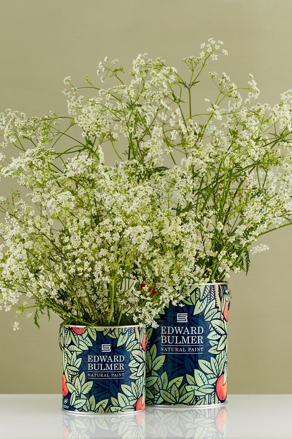 Two vases of flowers