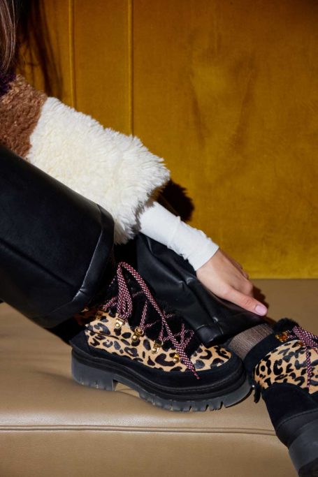 Camilla Elphick Alpine Leopard Print Boots