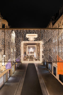 Chanel Christmas lights on Bond Street