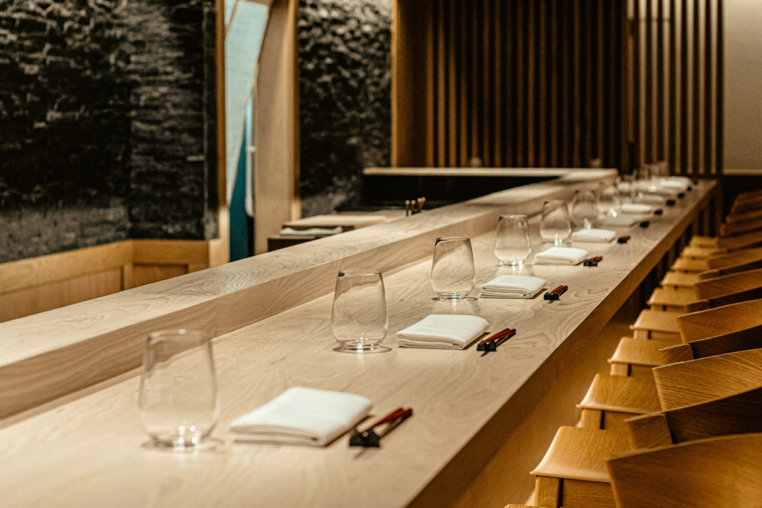 The counter at Taku