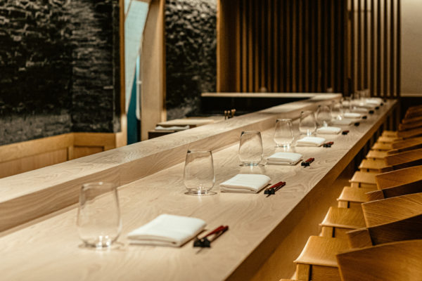 The counter at Taku