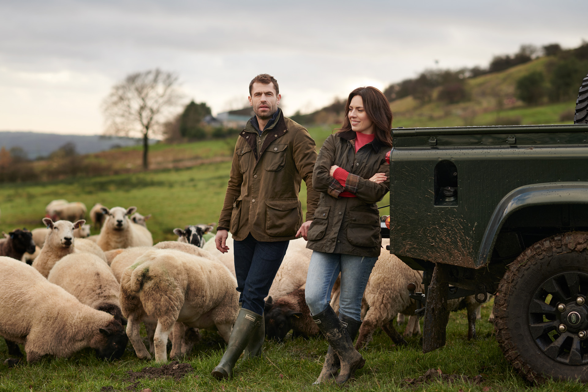 Kelvin & Liz Fletcher on the farm