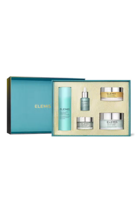 Blue skincare gift set box