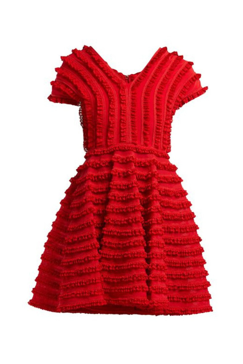 Red mini dress