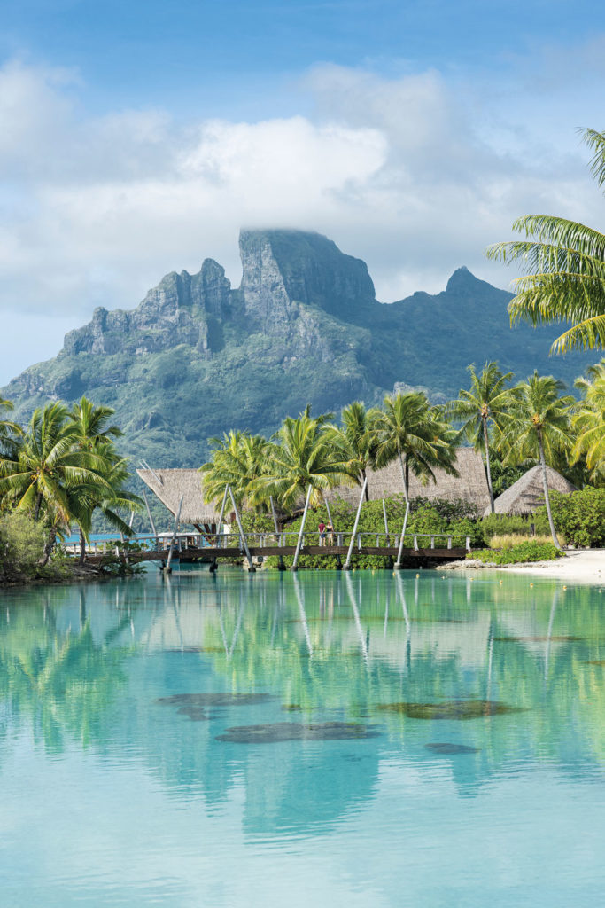 The ocean in Bora Bora