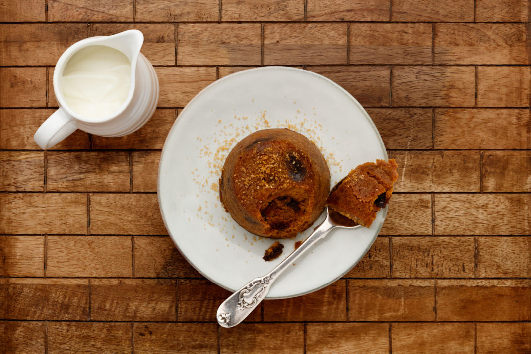 Spotted dick pudding
