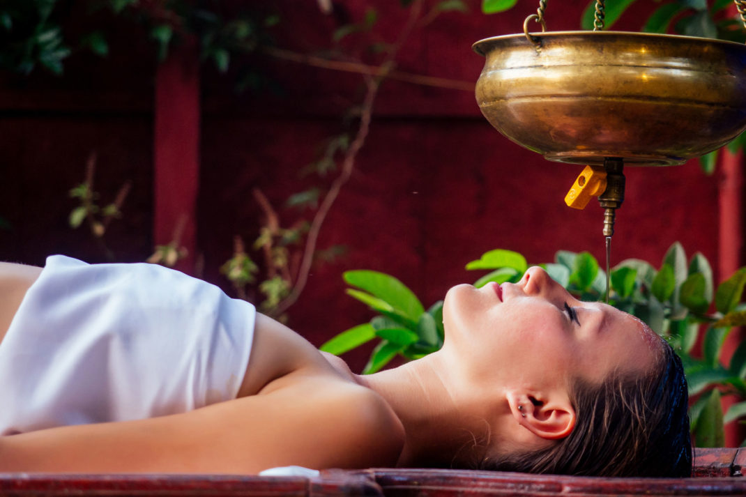 Woman having a massage