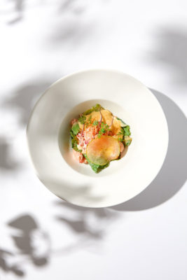 A plate of crab meat