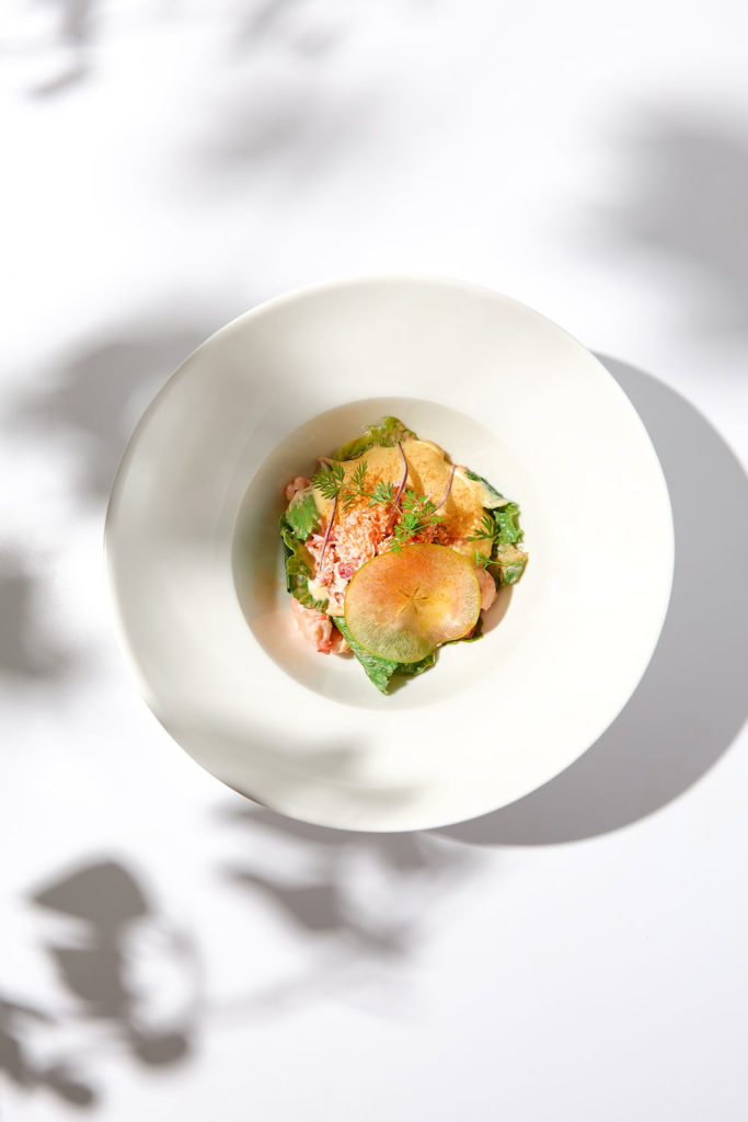 A plate of crab meat