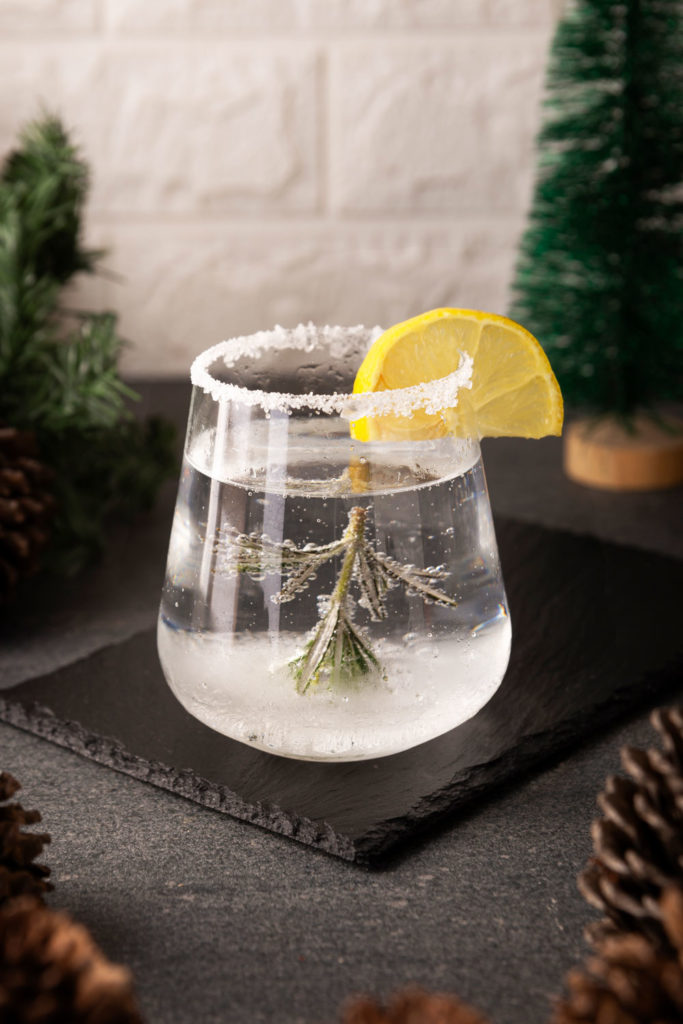 Snow globe cocktail