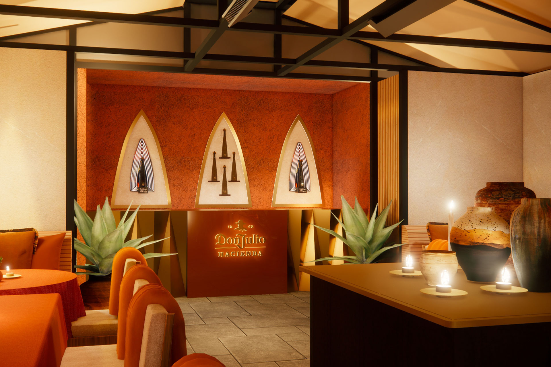 Rosewood's winter terrace