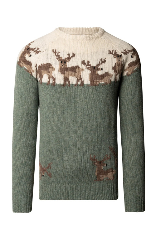Green deer jumper