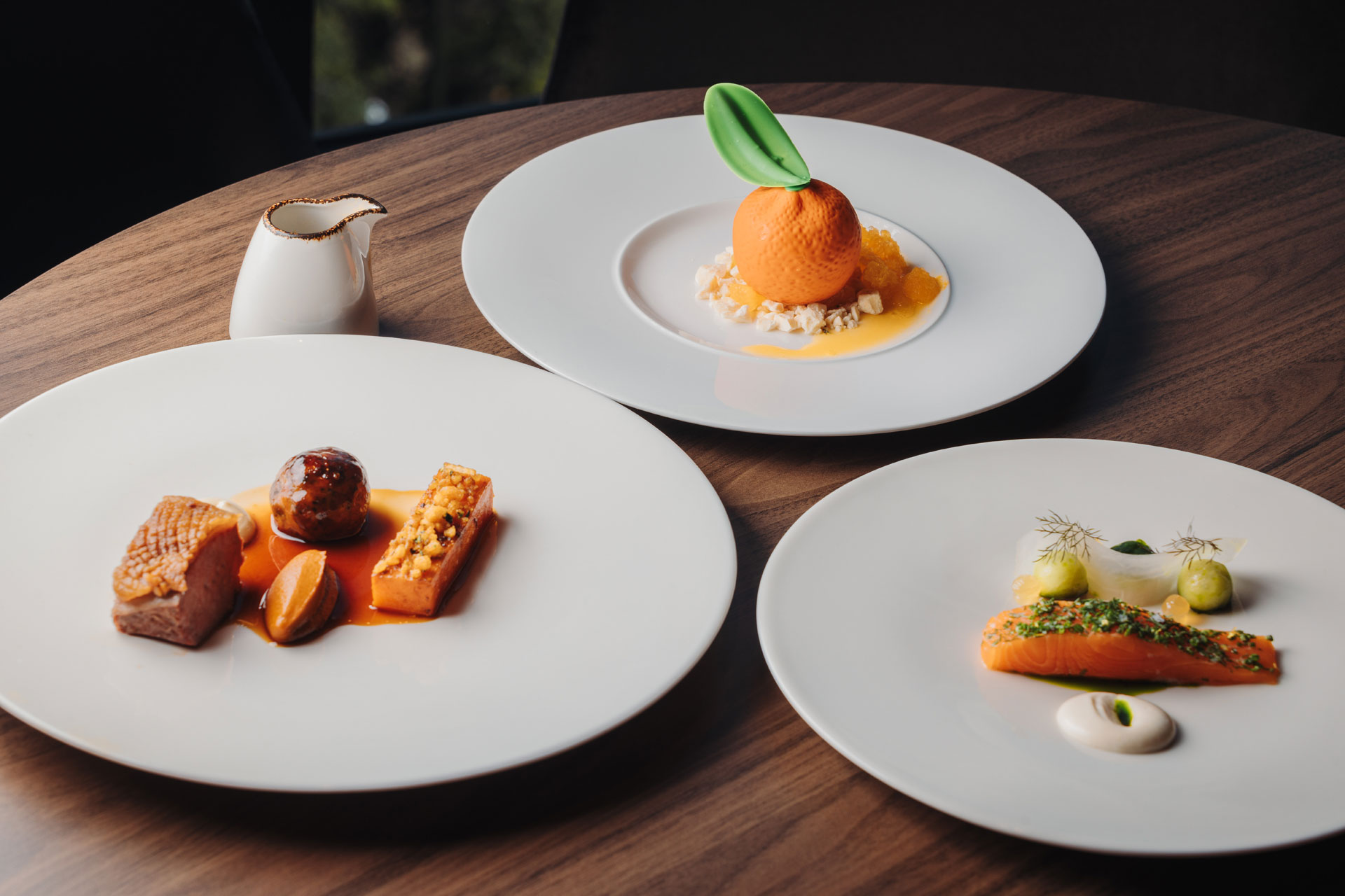 Plates of food at Northcote hotel