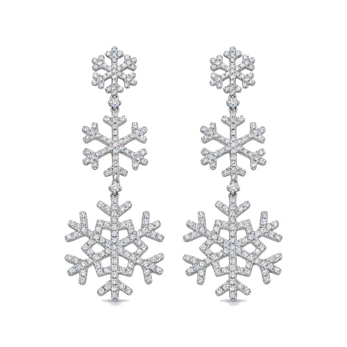 Snowflake earrings