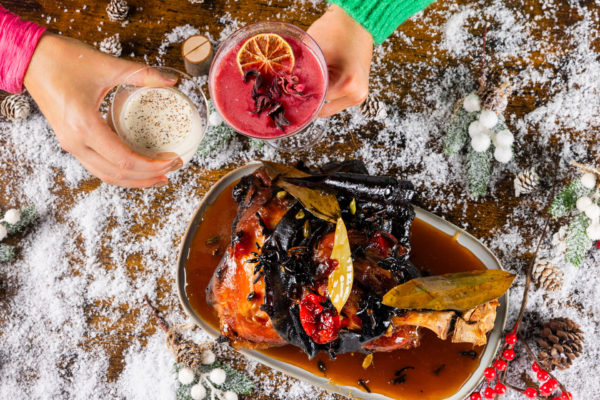 Food and cocktail at LIMIN