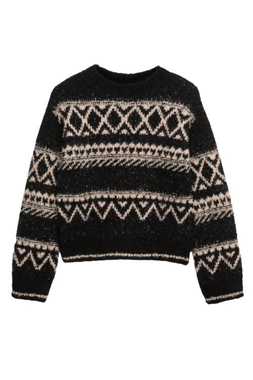 Black and cream Christmas jumper