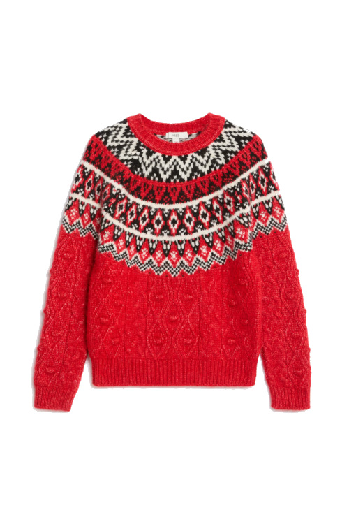 Red Fair Isle sweater | Christmas jumpers 2024