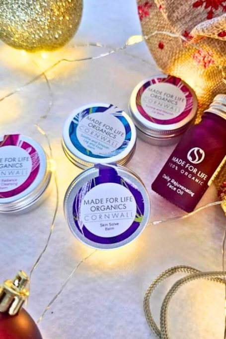 Close up of skincare products