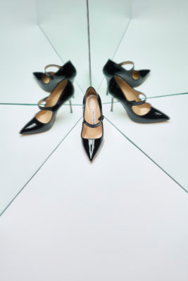 Black Manolo Blahnik shoe from the Classics collection