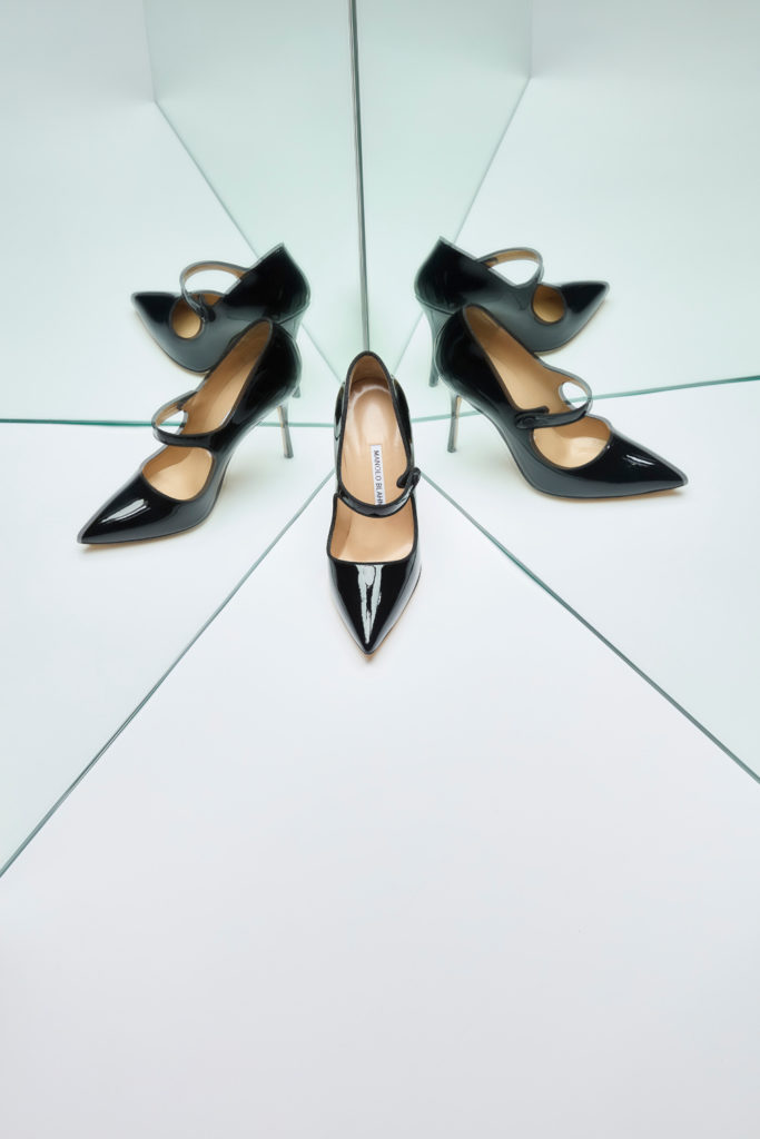 Black Manolo Blahnik shoe from the Classics collection
